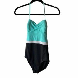 Anthro Mermaid Rodanthe Colorblocked Maillot XS